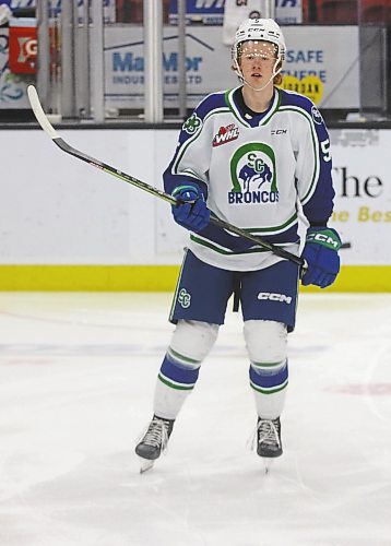 The Swift Current Broncos grabbed defenceman Josh Fluker of Boissevain with the seventh overall pick in the 2021 Western Hockey League draft on Dec. 9, 2021. (Perry Bergson/The Brandon Sun)
