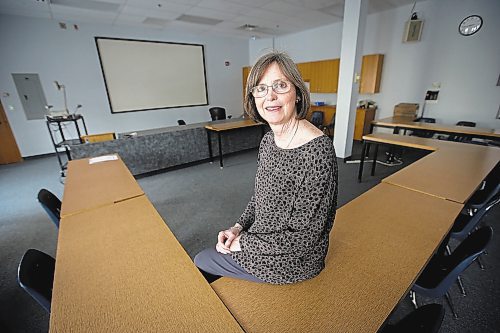 JOHN WOODS / WINNIPEG FREE PRESS
Martha Koch, associate dean at the Faculty of Education, University of Manitoba, is photographed at the university Monday, February 6, 2023. Koch and others feel exams should have less value in Manitoba postsecondary schools.

Re: macintosh
