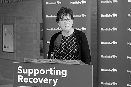 MIKE DEAL / WINNIPEG FREE PRESS
Janice Morley-Lecomte the provincial Minister of Mental Health and Community Wellness announces Monday morning, that the Manitoba government will be investing $224,667 to expand capacity for the Child and Adolescent Eating Disorders Program at the Health Sciences Centre (HSC).
230206 - Monday, February 06, 2023.