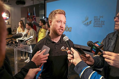 RUTH BONNEVILLE / WINNIPEG FREE PRESS 

SPORTS - Canada Games Presser,

Drew Todd, Sport Manitoba's Senior Games Manager, talks to the media about joining Team Toba as the Chef de Mission for the 2023 Canada Winter Games at news conference at Sport Manitoba Tuesday.

Team Manitoba is sending 207 of the province&#x2019;s best young athletes to Prince Edward Island to participate at the 2023 Canada Winter Games  from Feb 18th - March 5th, 2023.

The Canada Games brings together more than 2,000 able-bodied athletes and athletes with physical and intellectual disabilities for the largest amateur multi-sport event in the country. Alternating between winter and summer, they span over 30 different sports to showcase the very best in Canadian sport and spirit.


Feb 7th,  2023