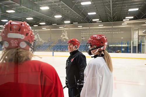 DARCY FINLEY / WINNIPEG FREE PRESS Ashley van Aggelen coach of the Winnipeg Avros Manitoba AAA U18 female hockey league - Friday, February 03, 2023.