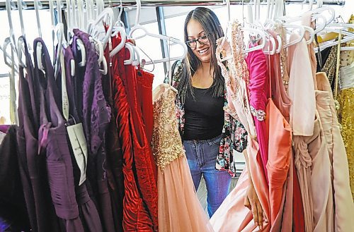 RUTH BONNEVILLE / WINNIPEG FREE PRESS 

LOCAL - Ma Mawi  grad dresses

Taylor Quill, a grad, finds a pink, princess style, grad dress and shoes that she adores and fits her perfectly at Ma Mawi Centre, Friday. 

Reader Bridge: Talking to Kathy Hebert, Reaining Coordinator at Ma Mawi  from Ma Mawi who started a grad suit and dress drive for Indigenous graduates. This is the first year she has done this. She put the call out to collect outfits for grad and people are answering! So far she has collected about 100 dresses. 

Ma Mawi Centre, 445 King Street

Shelley Cook story.


Feb 10th,  2023