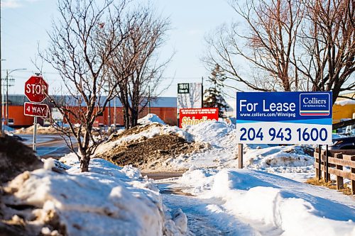 MIKAELA MACKENZIE / WINNIPEG FREE PRESS

Signs advertising business spaces for sale and lease in the Inkster Industrial Park (on Church at Hutchings) in Winnipeg on Monday, Feb. 13, 2023. For Kevin story.

Winnipeg Free Press 2023.