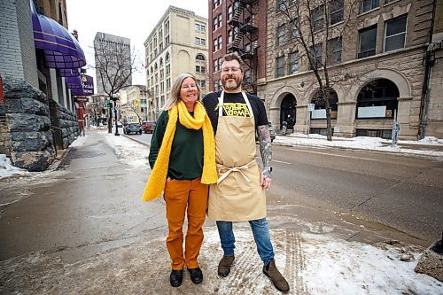 MIKE DEAL / WINNIPEG FREE PRESS
Gus and his mom Katharina Stieffenhofer
Winnipeg-born chef Gus Stieffenhofer-Brandson is in town this week cooking at raw:almond. He&#x2019;s a high school dropout who has gone on to cook at some of the most prestigious restaurants in the world (including the recently closed noma resto in Denmark). Last year, Published on Main, where Gus is executive chef, became one of the first restaurants in Canada to receive a Michelin star. 
See Eva Wasney story
230214 - Tuesday, February 14, 2023.