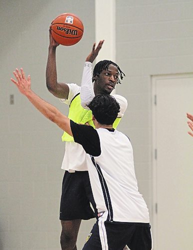 Anthony Tsegakele averaged 19.5 points per game for the Brandon University Bobcats in his third Canada West men's basketball season. (Thomas Friesen/The Brandon Sun)