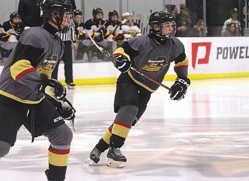 Fifteen-year-old Tyson Draper of Oak Lake Beach leads the U17 AAA Westman Ice Bandits with 19 goals and 26 assists in 31 games. (Perry Bergson/The Brandon Sun)
