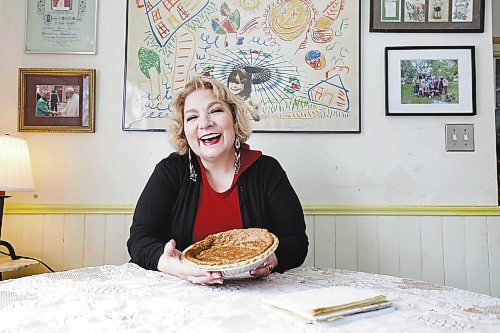 RUTH BONNEVILLE / WINNIPEG FREE PRESS 

ENT - sugar pie

Portrait of Paulette Duguay with her traditional sugar pie, in her home in St. Boniface.  Also photos of pie only and with her handwritten recipe. 

Subject: Paulette is the president of the Union nationale mtisse Saint-Joseph du Manitoba. She&#x573; sharing her sugar pie recipe for an upcoming Homemade feature running ahead of Festival du Voyageur.

Eva Wasney

Feb 8th,  2023
