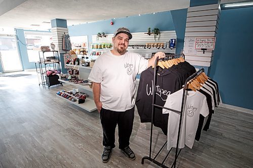 MIKE DEAL / WINNIPEG FREE PRESS
Dylan Witt who owns, Wittypeg at 129 Regent Ave East, along with his wife Alexis.
Wittypeg is a new gift store in Transcona that specializes in made-in-Manitoba goods. Dylan and his wife opened in January, after spending the better part of a year, sourcing goods they'd spot at farmers markets, pop-up sales etc - their goal is to give those producers a permanent spot to sell their wares.
See Dave Sanderson story
230216 - Thursday, February 16, 2023.