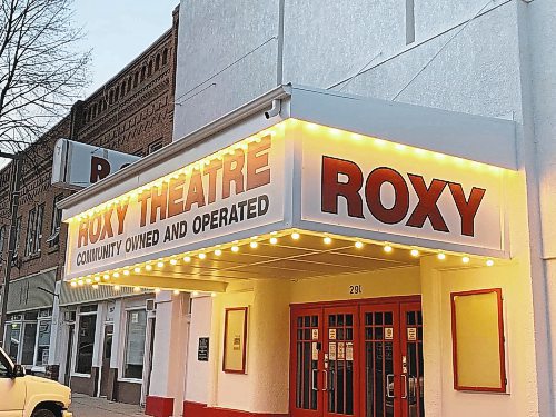Brandon Sun The renewed Roxy Theatre sign in Neepawa is seen having been recently restored to its 1940s glory. (Submitted)