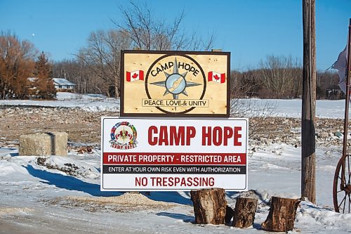 MIKE DEAL / WINNIPEG FREE PRESS
Camp Hope where people taking part in the &quot;Unity Convoy&quot; plan to gather. Located east of Deacons Corner and north of the Trans Canada Hwy, on a farmyard just off of Settlers Road.
230216 - Thursday, February 16, 2023.