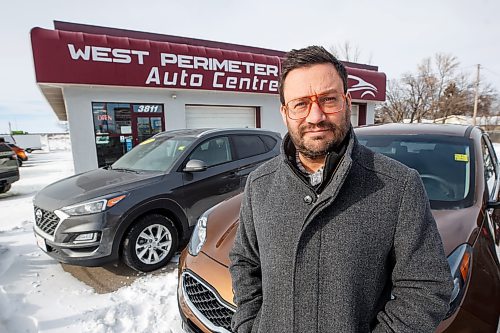 MIKE DEAL / WINNIPEG FREE PRESS
Chad McGill, general manager of West Perimeter Auto Centre, 3811 Portage Avenue.
See Gabby story
230215 - Wednesday, February 15, 2023.