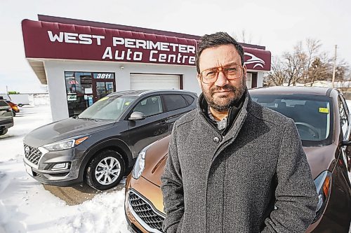 MIKE DEAL / WINNIPEG FREE PRESS
Chad McGill, general manager of West Perimeter Auto Centre, 3811 Portage Avenue.
See Gabby story
230215 - Wednesday, February 15, 2023.