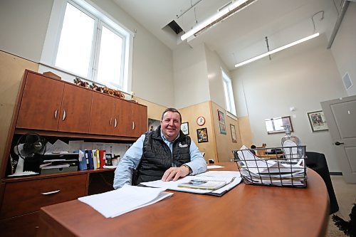 Provincial Exhibition of Manitoba general manager Mark Humphries in his office located on the southwest corner of Display Building No. 2, also known as Brandon's Dome Building. (Matt Goerzen/The Brandon Sun)