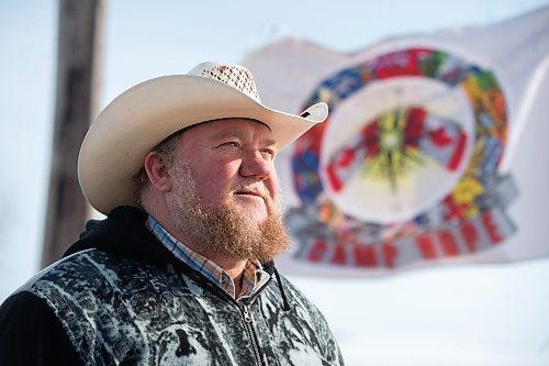 Mike Sudoma/Winnipeg Free Press
Walter Heibert, owner of Camp Hope in front of the Camp&#x2019;s entrance Saturday morning
February 17, 2023 