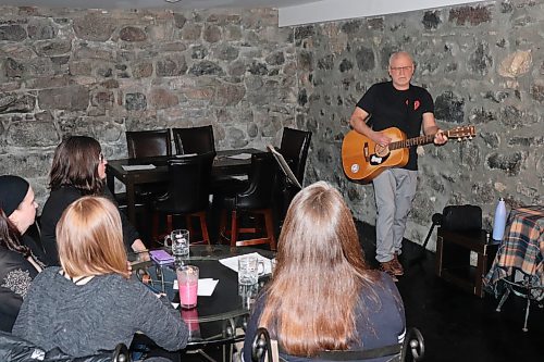 Local musician Jan Ek performs a variety of folk, country and rock tunes at Club 1202 this past Saturday night in Brandon. (Kyle Darbyson/The Brandon Sun)