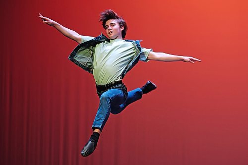 21022023
Nicholas Hiscock dances in the Jazz Solo, Own Choice, 16 Years &amp; Under category during the dance portion of the Festival of the Arts at the Western Manitoba Centennial Auditorium on Tuesday. The festival continues with dance categories all this week. 
(Tim Smith/The Brandon Sun)