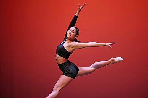 21022023
Sarah Labossiere performs in the Jazz Solo, Own Choice, 16 Years &amp; Under category during the dance portion of the Festival of the Arts at the Western Manitoba Centennial Auditorium on Tuesday. The festival continues with dance categories all this week. 
(Tim Smith/The Brandon Sun)