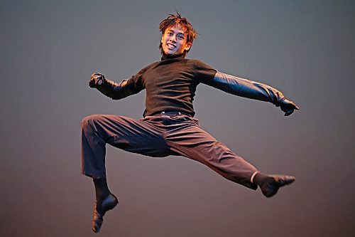 21022023
Anthony Canales dances in the Jazz Solo, Own Choice, 18 Years &amp; Under category during the dance portion of the Festival of the Arts at the Western Manitoba Centennial Auditorium on Tuesday. The festival continues with dance categories all this week. 
(Tim Smith/The Brandon Sun)