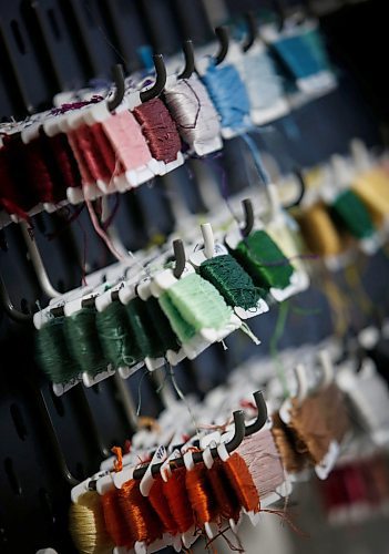 JOHN WOODS / WINNIPEG FREE PRESS
Madison Danu&#x161;ka, owner of Tugging at Your Hear Strings, a home-based venture specializing in string art is photographed in her home studio Winnipeg, Tuesday, February 21, 2023.

Reporter: Sanderson