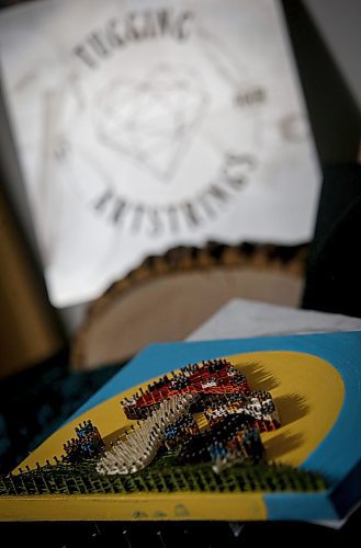 JOHN WOODS / WINNIPEG FREE PRESS
Madison Danuška, owner of Tugging at Your Hear Strings, a home-based venture specializing in string art is photographed in her home studio Winnipeg, Tuesday, February 21, 2023.
Reporter: Sanderson