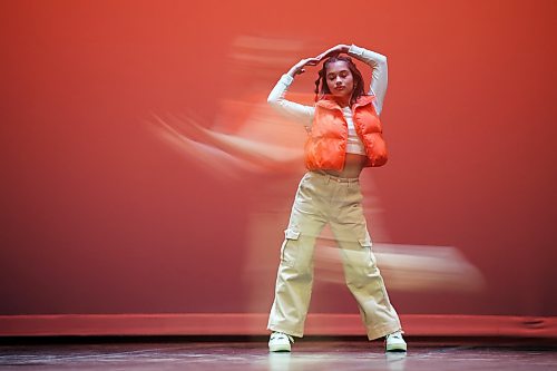 Sarah Labossiere dances in the Hip Hop Solo, Own Choice, 16 Years & Under category on Wednesday. 
(Photos by Tim Smith/The Brandon Sun)