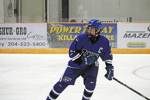 Graduating Parkland Rangers captain Bo Eisner will be joining the blue-line of the Saskatchewan Junior Hockey League's Melfort Mustangs next season. (Lucas Punkari/The Brandon Sun)
