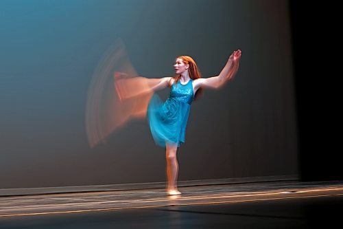 23022023
Abby Wronowski dances in the Lyrical Jazz Solo, Own Choice, 14 Years &amp; Under category during the dance portion of the Festival of the Arts at the Western Manitoba Centennial Auditorium on Thursday. 
(Tim Smith/The Brandon Sun)
