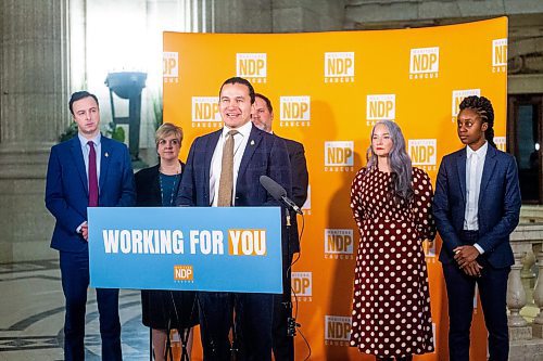 MIKAELA MACKENZIE / WINNIPEG FREE PRESS

Manitoba NDP leader Wab Kinew announces new critic roles for the upcoming legislative session at the Manitoba Legislative Building in Winnipeg on Thursday, Feb. 23, 2023. For Danielle story.

Winnipeg Free Press 2023.