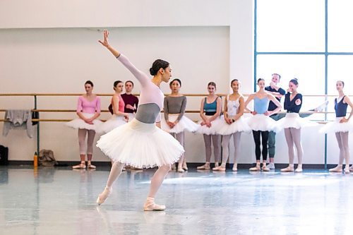 MIKAELA MACKENZIE / WINNIPEG FREE PRESS

Royal Winnipeg Ballet (RWB) principal ballerina Chenxin Liu, who will be performing the dual Swan Lake role of Odette/Odile, rehearses at the RWB in Winnipeg on Wednesday, Feb. 22, 2023. For Jen story.

Winnipeg Free Press 2023.