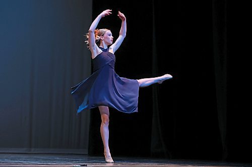 23022023
Brooklyn Stitt dances in the Lyrical Jazz Solo, Own Choice, 14 Years &amp; Under category during the dance portion of the Festival of the Arts at the Western Manitoba Centennial Auditorium on Thursday. 
(Tim Smith/The Brandon Sun)
