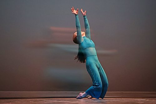 23022023
Fiona Wilson dances in the Lyrical Jazz Solo, Own Choice, 14 Years &amp; Under category during the dance portion of the Festival of the Arts at the Western Manitoba Centennial Auditorium on Thursday. 
(Tim Smith/The Brandon Sun)