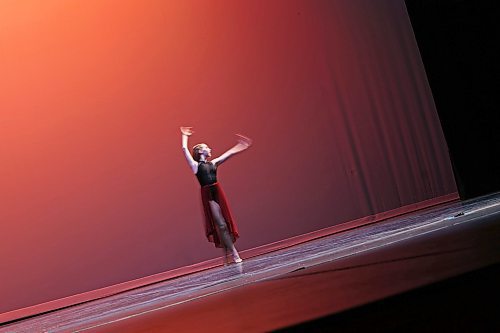 23022023
Peyton Mcnarland dances in the Lyrical Jazz Solo, Own Choice, 14 Years &amp; Under category during the dance portion of the Festival of the Arts at the Western Manitoba Centennial Auditorium on Thursday. 
(Tim Smith/The Brandon Sun)