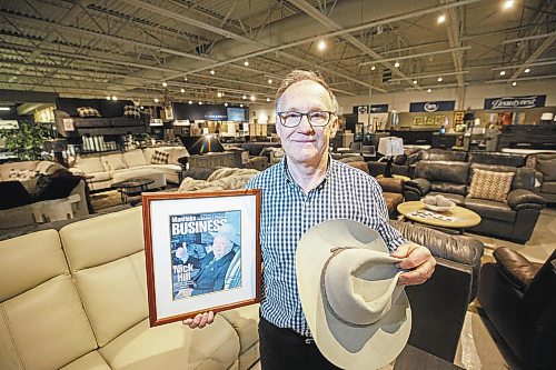 MIKE DEAL / WINNIPEG FREE PRESS
Nick Hill Jr. thinks about his legendary pitchman dad every day. He has no choice. He still works at Kern Hill Furniture, the business his dad, Nick Hill, Sr., helped build from a North End store to a Winnipeg icon.
See ben waldman story
230224 - Friday, February 24, 2023.