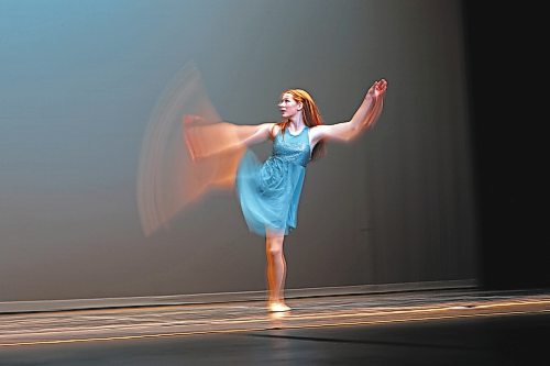 23022023
Abby Wronowski dances in the Lyrical Jazz Solo, Own Choice, 14 Years &amp; Under category during the dance portion of the Festival of the Arts at the Western Manitoba Centennial Auditorium on Thursday. 
(Tim Smith/The Brandon Sun)