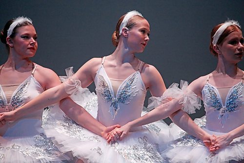 Dancers perform &quot;Cygnets&quot; under the Ballet Pointe Group Own Choice for 16 &amp; under category during the last day of dance performance for the Festival of the Arts on Saturday at the Western Manitoba Centennial Auditorium. (Matt Goerzen/The Brandon Sun)