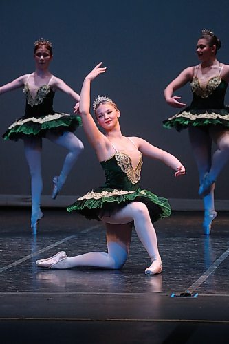 A dancer holds a pose during her group's performance of &quot;Enchantment&quot; on Saturday morning during the last day of dance performance for the Brandon Festival of the Arts at the Western Manitoba Centennial Auditorium. (Matt Goerzen/The Brandon Sun)