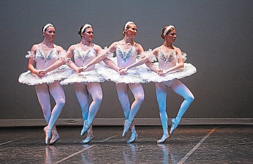 These young women performed &quot;Cygnets&quot; under the Ballet Pointe Group Own Choice for 16 &amp; under category during the last day of dance performance for the Festival of the Arts on Saturday at the Western Manitoba Centennial Auditorium. (Matt Goerzen/The Brandon Sun)