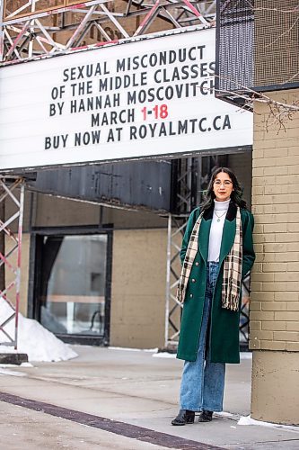 MIKAELA MACKENZIE / WINNIPEG FREE PRESS

Bailey Chin, one of the stars of the MTC Warehouse&#x2019;s Sexual Misconduct of the Middle Classes, poses for a portrait at the theatre in Winnipeg on Monday, Feb. 27, 2023. For Ben Waldman story.

Winnipeg Free Press 2023.