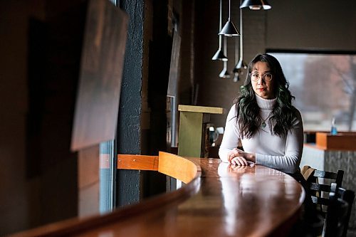 MIKAELA MACKENZIE / WINNIPEG FREE PRESS

Bailey Chin, one of the stars of the MTC Warehouse&#x2019;s Sexual Misconduct of the Middle Classes, poses for a portrait at the theatre in Winnipeg on Monday, Feb. 27, 2023. For Ben Waldman story.

Winnipeg Free Press 2023.