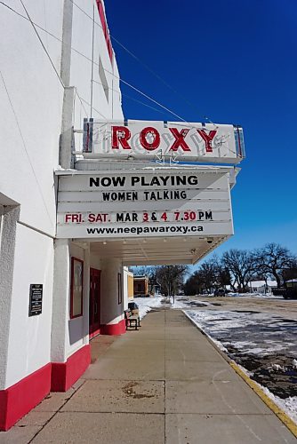 The Roxy Theatre, located 74 kilometres northeast of Brandon on Hamilton Street in Neepawa, is bringing a Philippine action-adventure comedy film, titled “Partners in Crime,” to town. The recently released film starring Vice Granda and Ivana Alawi, which will be shown at the Roxy Theatre on March 17 and 18, was one of the official entries for the 2022 Metro Manila Film festival and became one of the festival’s top-grossing films. (Miranda Leybourne/The Brandon Sun)