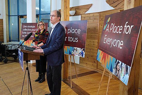 RUTH BONNEVILLE / WINNIPEG FREE PRESS 

LOCAL - homelessness

John Pollard, president, Home First Winnipeg Inc. talks about a new housing development at the announcement Tuesday. 


Families Minister Rochelle Squires announces major funding for new homelessness projects at Circle of Life Thunderbird House Tuesday. Mayor Scott Gillingham, City of Winnipeg, Jason Whitford, CEO, End Homelessness Winnipeg and 
John Pollard, president, Home First Winnipeg Inc., also spoke at the announcement. 


Feb 28th,  2023