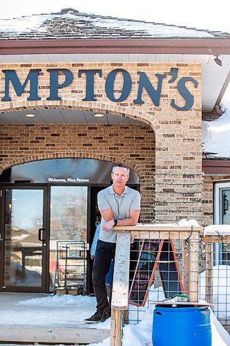 MIKAELA MACKENZIE / WINNIPEG FREE PRESS

Jarrett Davidson, owner of Crampton&#x2019;s Market, poses for a photo outside of the store on Tuesday, Feb. 28, 2023. Crampton&#x2019;s is closing due to increased operating costs and lack of traffic. For Gabby Piche story.

Winnipeg Free Press 2023.