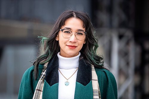 MIKAELA MACKENZIE / WINNIPEG FREE PRESS

Bailey Chin, one of the stars of the MTC Warehouse&#x2019;s Sexual Misconduct of the Middle Classes, poses for a portrait at the theatre in Winnipeg on Monday, Feb. 27, 2023. For Ben Waldman story.

Winnipeg Free Press 2023.