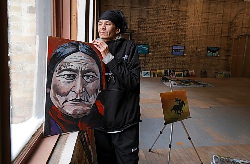 RUTH BONNEVILLE / WINNIPEG FREE PRESS 

 ENT - downtown - artist

Portraits of  Jedrick Thorassie of Tadoule Lake, Manitoban, a Sayisi Dene artist who has a temporary pop up gallery space on Arthur Street. 

Story: Want to understand art in downtown Winnipeg? Ask Jedrick Thorassie of Tadoule Lake, Manitoban, a Sayisi Dene artist who has a temporary gallery space on Arthur Street. Since opening the pop up in November, he's seen the benefits of working downtown, and we talked to him about the changes he's like to see for artists like him trying to make a living. 

Reporter: Ben Waldman

Dec 22nd,  2022