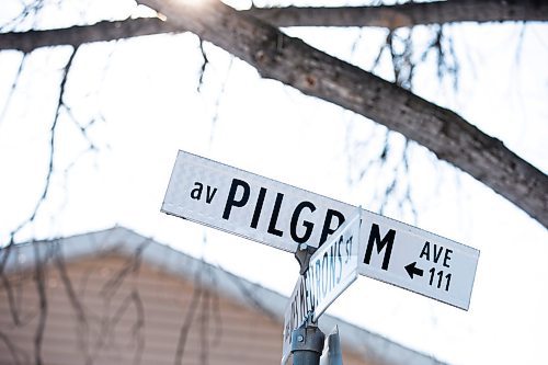 MIKAELA MACKENZIE / WINNIPEG FREE PRESS

Pilgrim Avenue at Des Meurons Street in Winnipeg on Friday, March 3, 2023. Pilgrim Avenue is named for Ernest Pilgrim, an early Winnipeg interior decorator, not after early European settlers. For &#x460;story.

Winnipeg Free Press 2023.