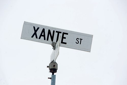 MIKE DEAL / WINNIPEG FREE PRESS
Xante Street sign for a story on strange street names.
230302 - Thursday, March 02, 2023.