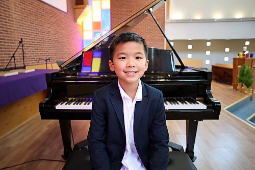 03032023
Pianist Darwin Chen at the piano before performing in the Junior and Intermediate Piano category of the Brandon Festival of the Arts at Knox United Church on Friday.
(Tim Smith/The Brandon Sun)
