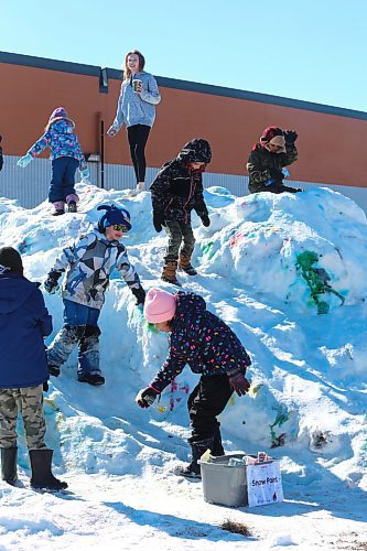 Westman youth enjoy an afternoon of fun in the sun and the snow outside of Brandon's Community Sportsplex, which hosted the city's second annual Winter Fest celebration. (Kyle Darbyson/The Brandon Sun)