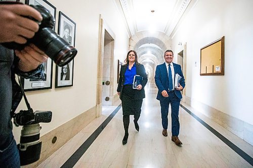 MIKAELA MACKENZIE / WINNIPEG FREE PRESS

Premier Heather Stefanson and finance minister Cliff Cullen announce the budget to media at the Manitoba Legislative Building in Winnipeg on Tuesday, March 7, 2023. For &#x2014; story.

Winnipeg Free Press 2023.