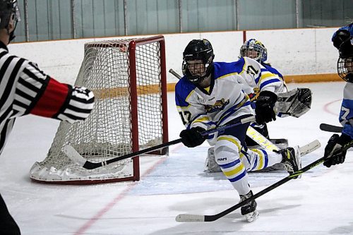 Deloraine's Hallie Franklin and the Westman Wildcats begin their Manitoba Female Hockey League Under-18 AAA semifinal series with the Yellowhead Chiefs in Hartney tonight. (Lucas Punkari/The Brandon Sun)